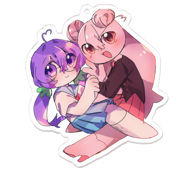 アクリルキーホルダー（コーティング） - 70 x 70 (mm)