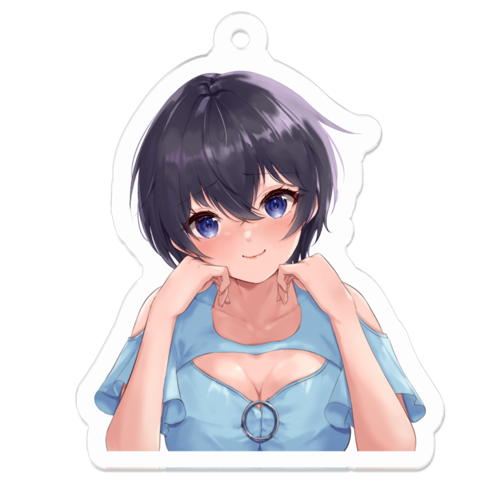 アクリルキーホルダー（コーティング） - 50 x 50 (mm)