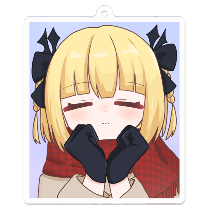 アクリルキーホルダー マフラー- 70 x 70 (mm)(1)