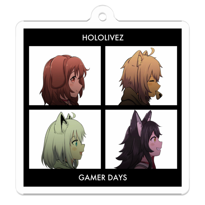 Hololivez Gamer Days Gorillaz Parody Acrylic Keychain ホロライブ Noremori Booth