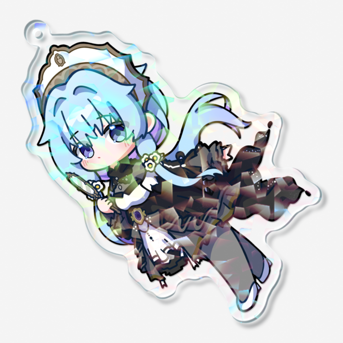 ホログラムアクリルキーホルダー - 70 × 70mm
