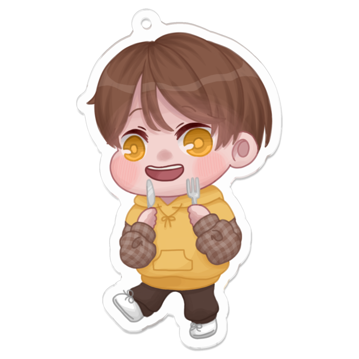 アクリルキーホルダー（コーティング） - 70 x 70 (mm)