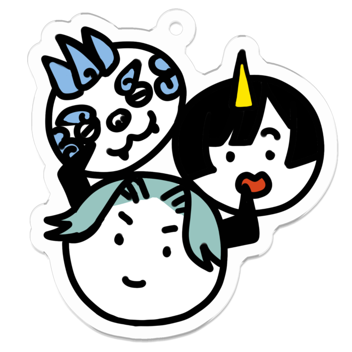 アクリルキーホルダー - 50 x 50 (mm)