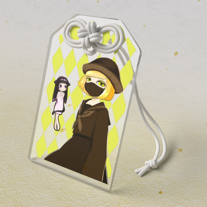 アクリルお守り - 50 × 80mm