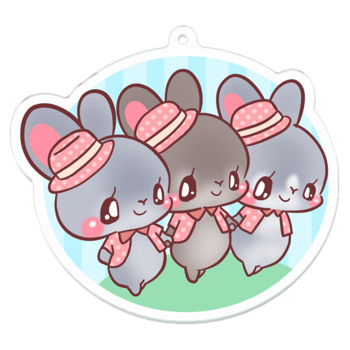 アクリルキーホルダー - 70 x 70 (mm)