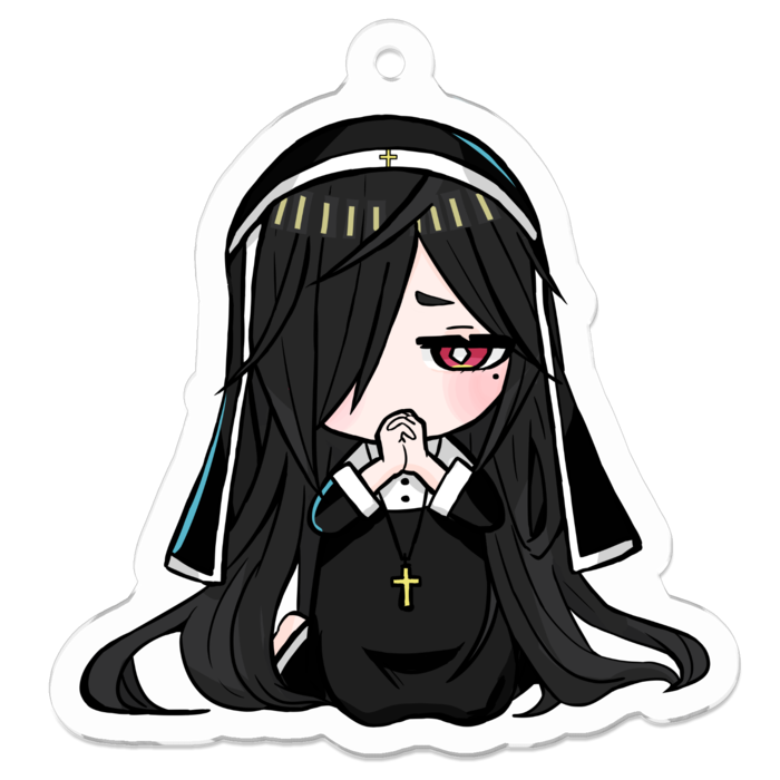 アクリルキーホルダー（コーティング） - 50 x 50 (mm)