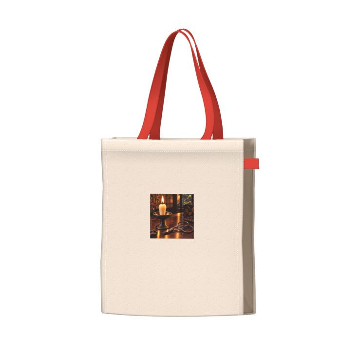 ツートンカラーバッグ - レッド - W34 × H41 × D14cm