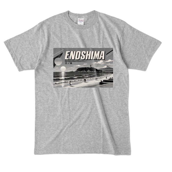 カラーTシャツ - L - 杢グレー (濃色)