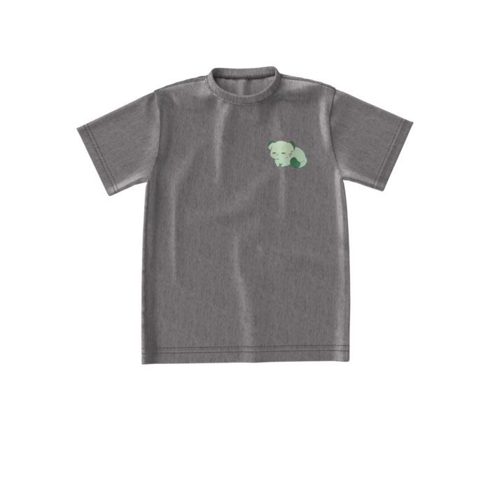 ビッグシルエットTシャツ - S - 両面(灰)