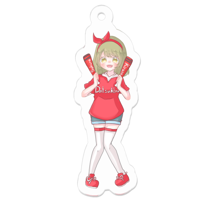 アクリルキーホルダー - 50 x 50 (mm)