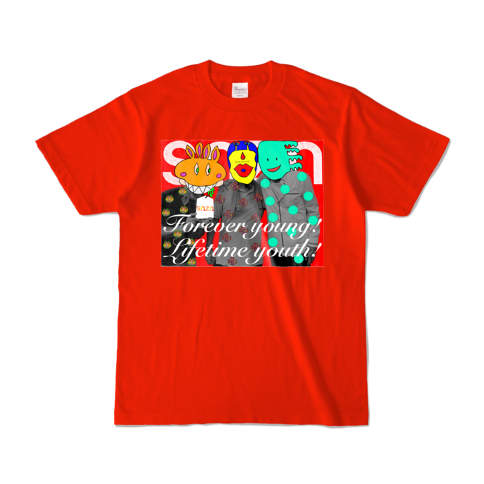 カラーTシャツ - S - レッド (濃色)