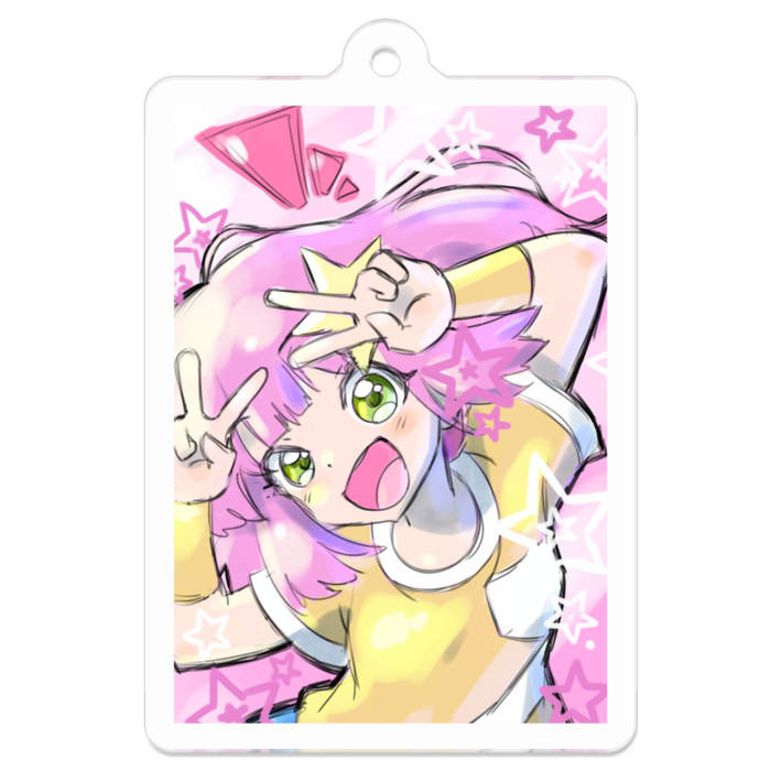 アクリルキーホルダー - 50 x 50 (mm)