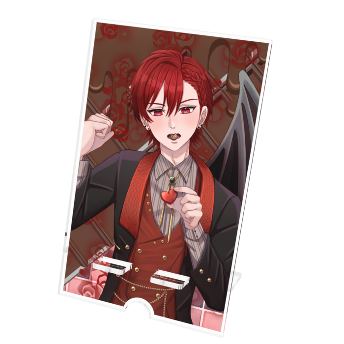 アクリルスマホスタンド - 100x160mm(ケーブル穴あり)