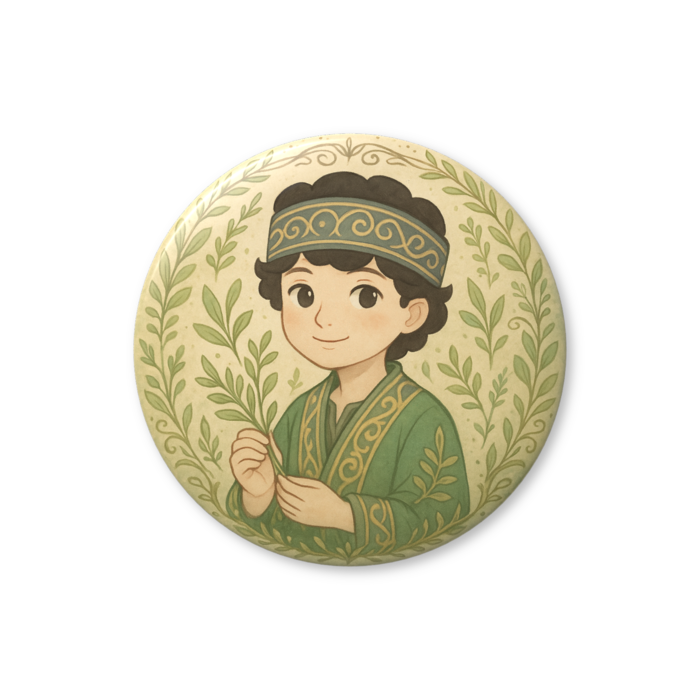 りゃんシー缶バッジ(昼のすがた)