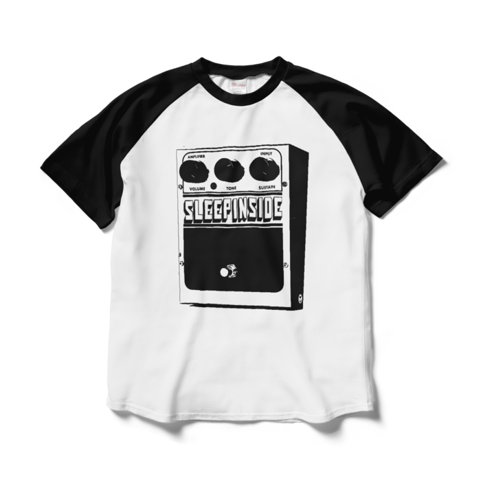 ラグランTシャツ - L - ホワイト×ブラック