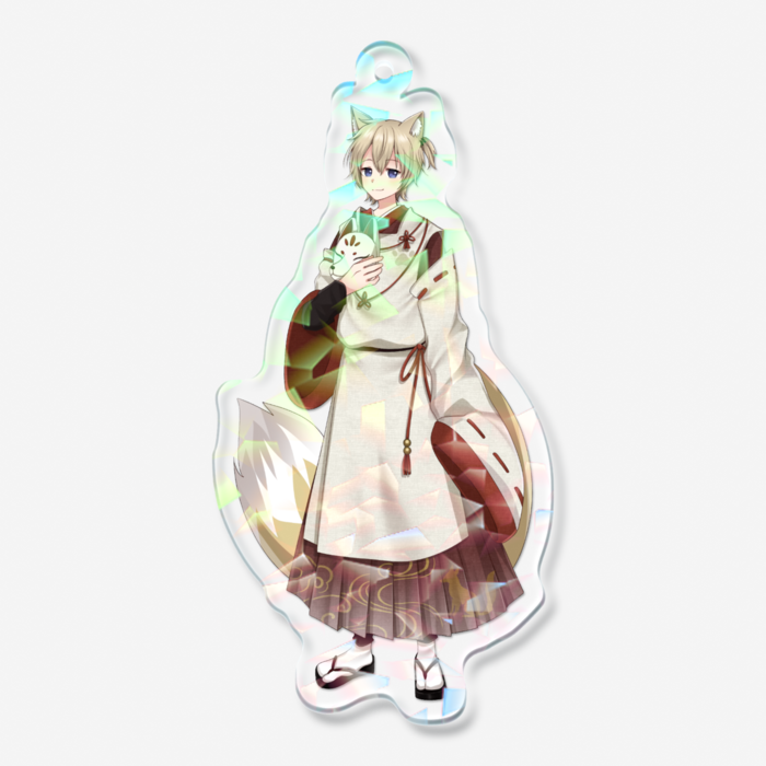 ホログラムアクリルキーホルダー - 70 × 70mm