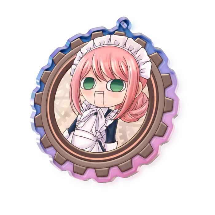 オーロラアクリルキーホルダー - 70 × 70mm