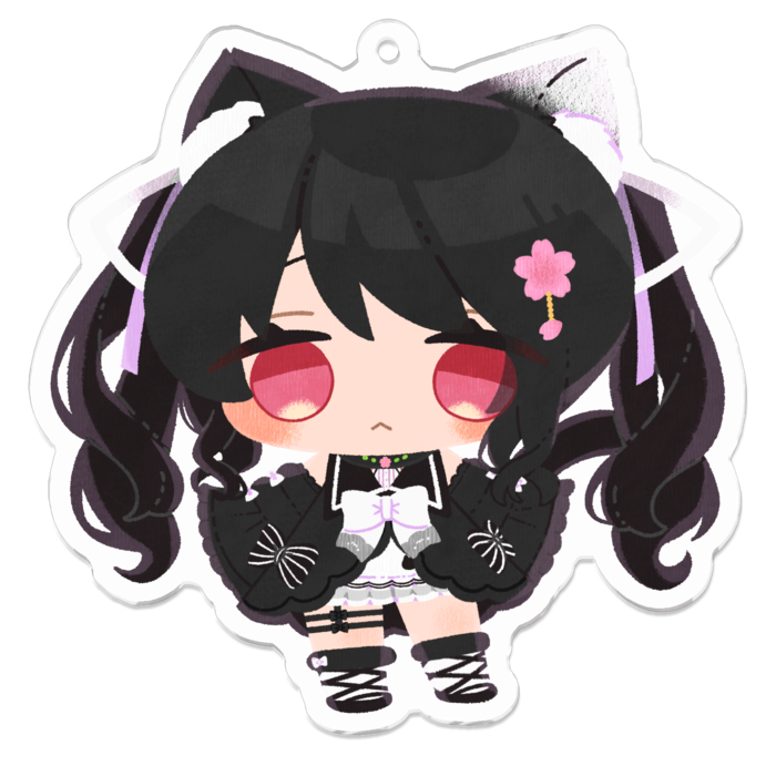 黒さくりあ - 70 x 70 (mm)