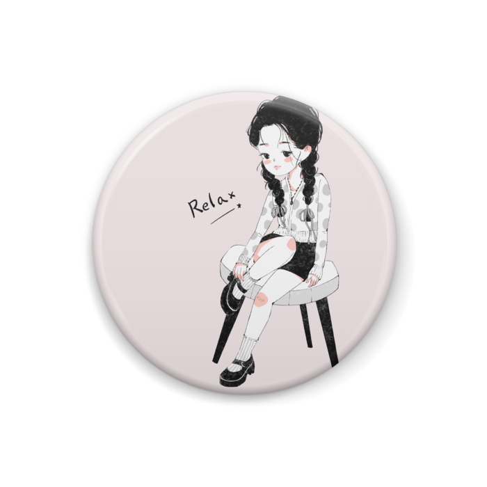 缶バッジ（リラックス） - 32mm