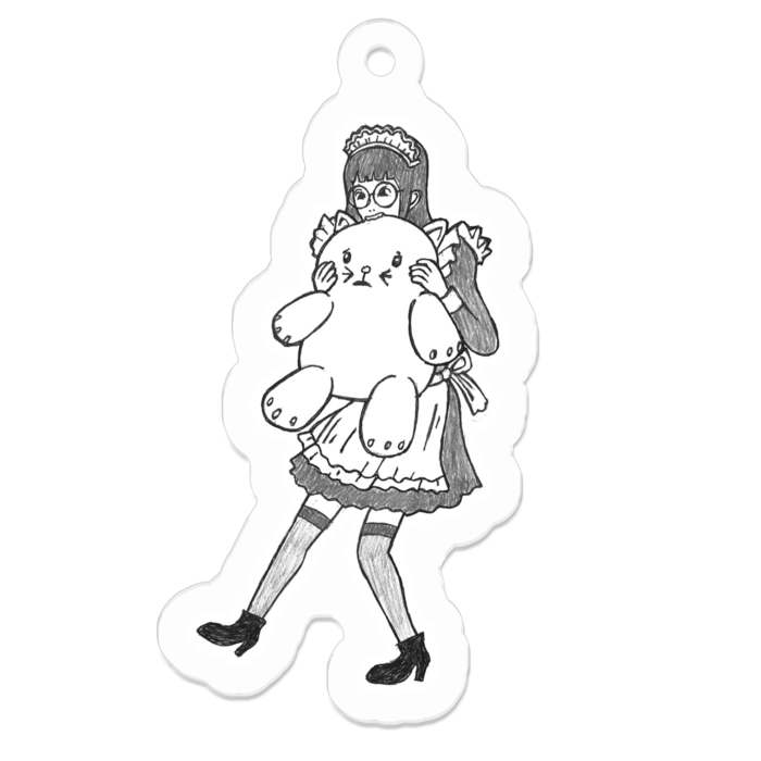 アクリルキーホルダー（コーティング） - 50 x 50 (mm)