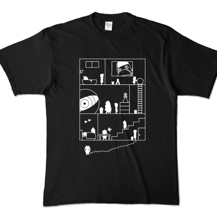カラーTシャツ - XL - ブラック (濃色)