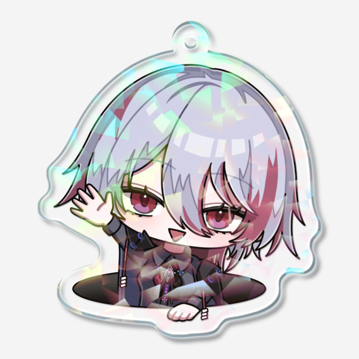 穴底ロク ホログラムアクキー（穴からHi！）