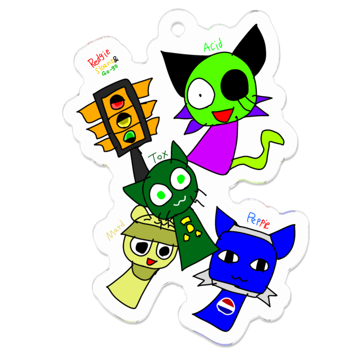 アクリルキーホルダー - 50 x 50 (mm)