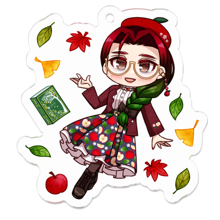 アクリルキーホルダー（コーティング） - 50 x 50 (mm)