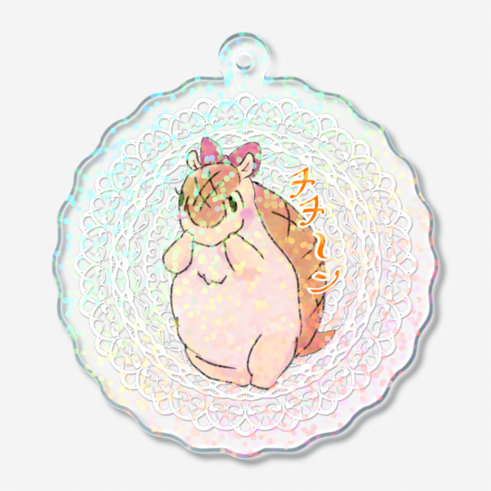 ホログラムアクリルキーホルダー - 50 × 50mm