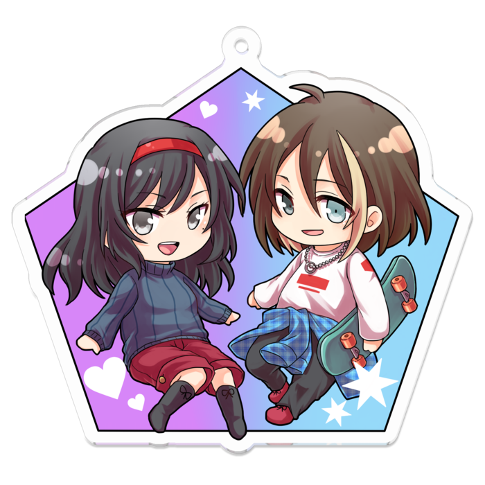 アクリルキーホルダー - 70 x 70 (mm)