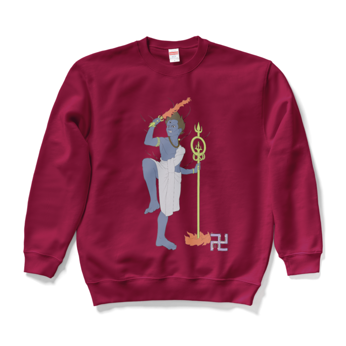 スウェット - L - バーガンディ