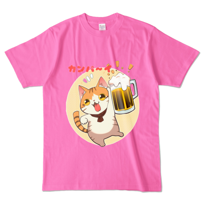 カラーTシャツ - L - ピンク (濃色)