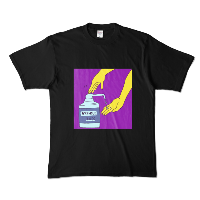 カラーTシャツ - XL - ブラック (濃色)