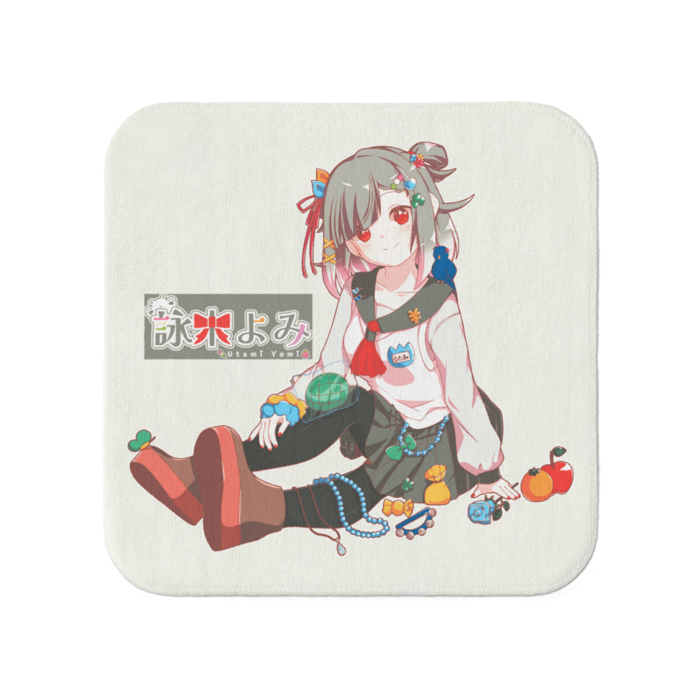 【黒髪・赤眼】タオル - 小(1)