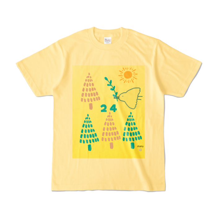 カラーTシャツ - S - ライトイエロー (淡色)