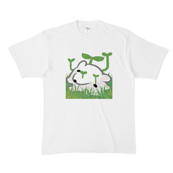 手遅れ_くまぷTシャツ - XL - 白