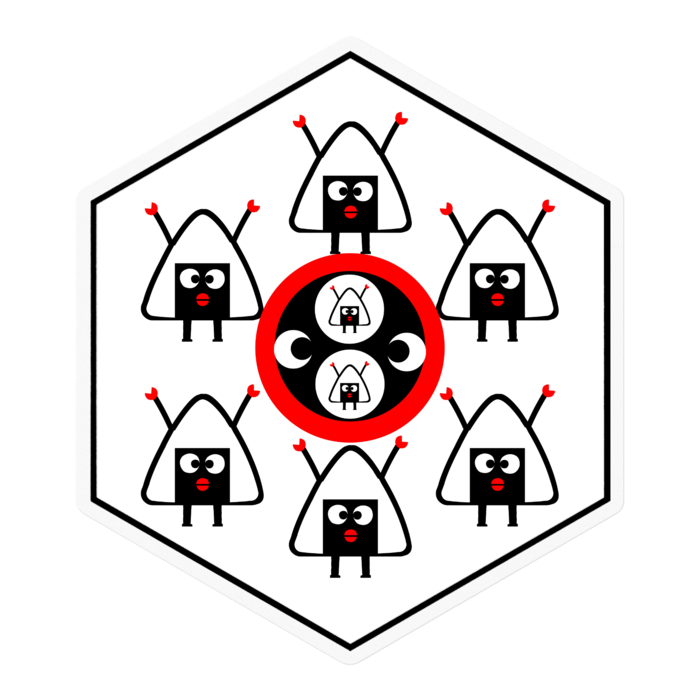 ステッカー - 100 x 100 (mm)