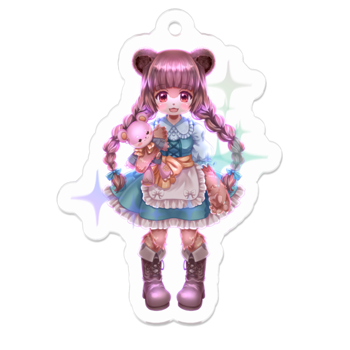 アクリルキーホルダー - 50 x 50 (mm)