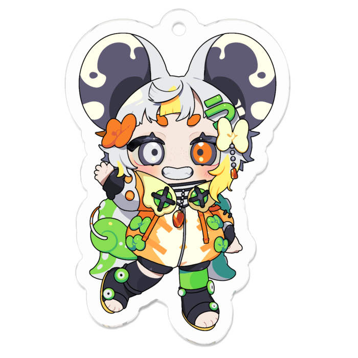 アクリルキーホルダー（コーティング） - 50 x 50 (mm)