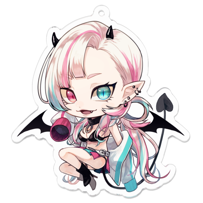 アクリルキーホルダー（コーティング） - 70 x 70 (mm)