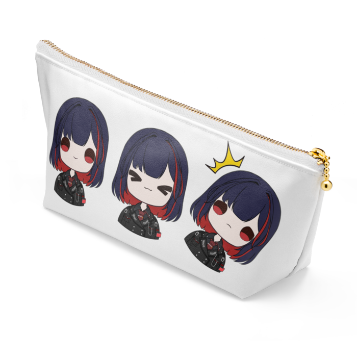 ポーチ - 長さ21.5cm / 高さ10cm - ホワイト