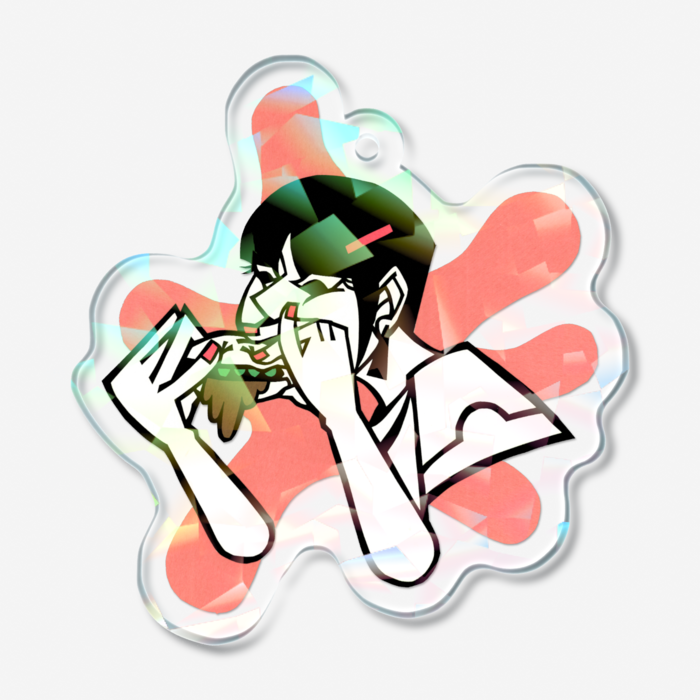 ホログラムアクリルキーホルダー - 50 × 50mm