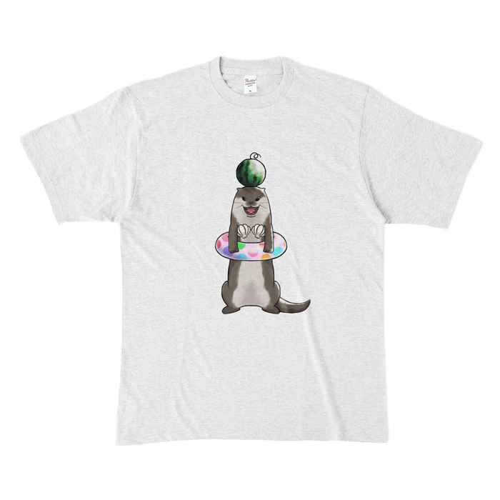 カラーTシャツ(淡色) - XL - アッシュ