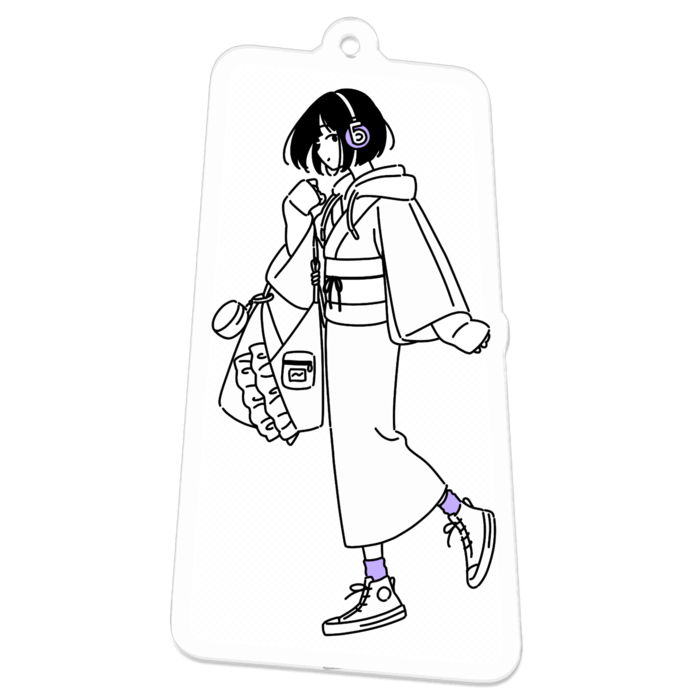 アクリルキーホルダー（コーティング） - 70 x 70 (mm)