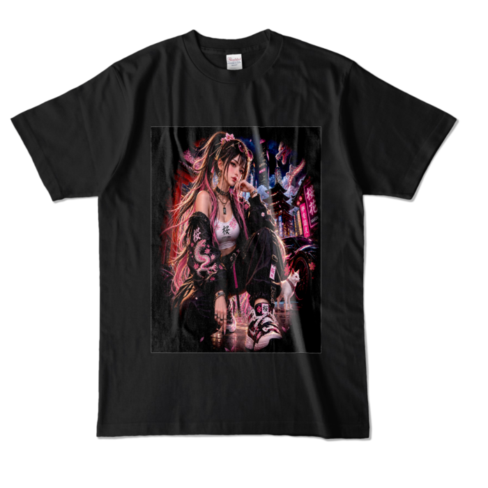 カラーTシャツ - L - ブラック (濃色)