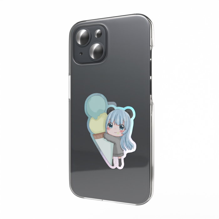 オーロラスマホステッカー - 縦