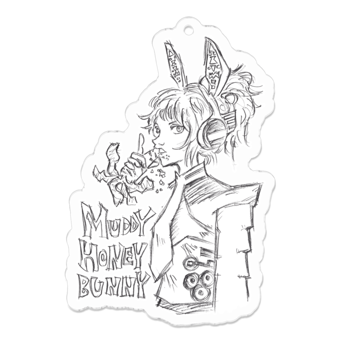 アクリルキーホルダー（コーティング） - 70 x 70 (mm)