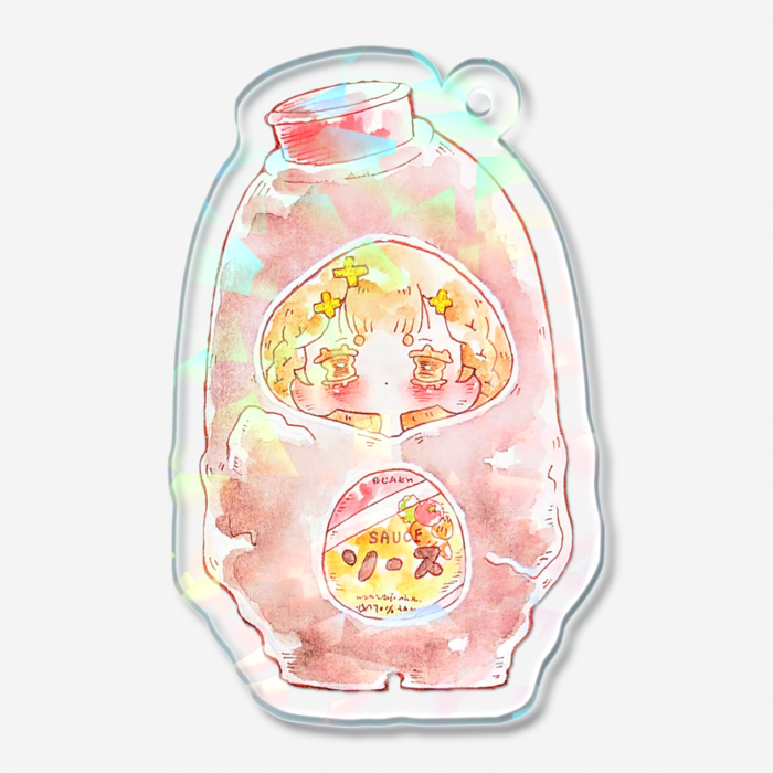 ホログラムアクリルキーホルダー - 50 × 50mm