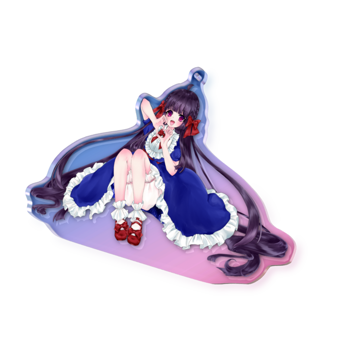 オーロラアクリルキーホルダー - 100 × 100mm