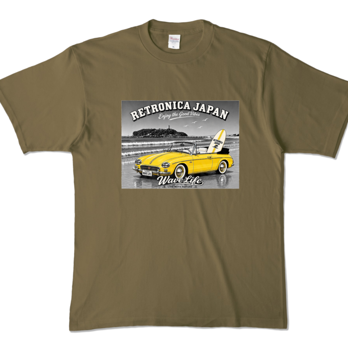 カラーTシャツ - XL - オリーブ (濃色)